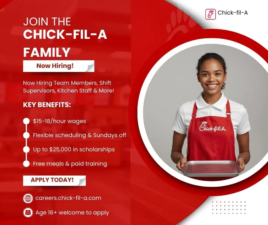 Chick-fil-A Careers Now Hiring