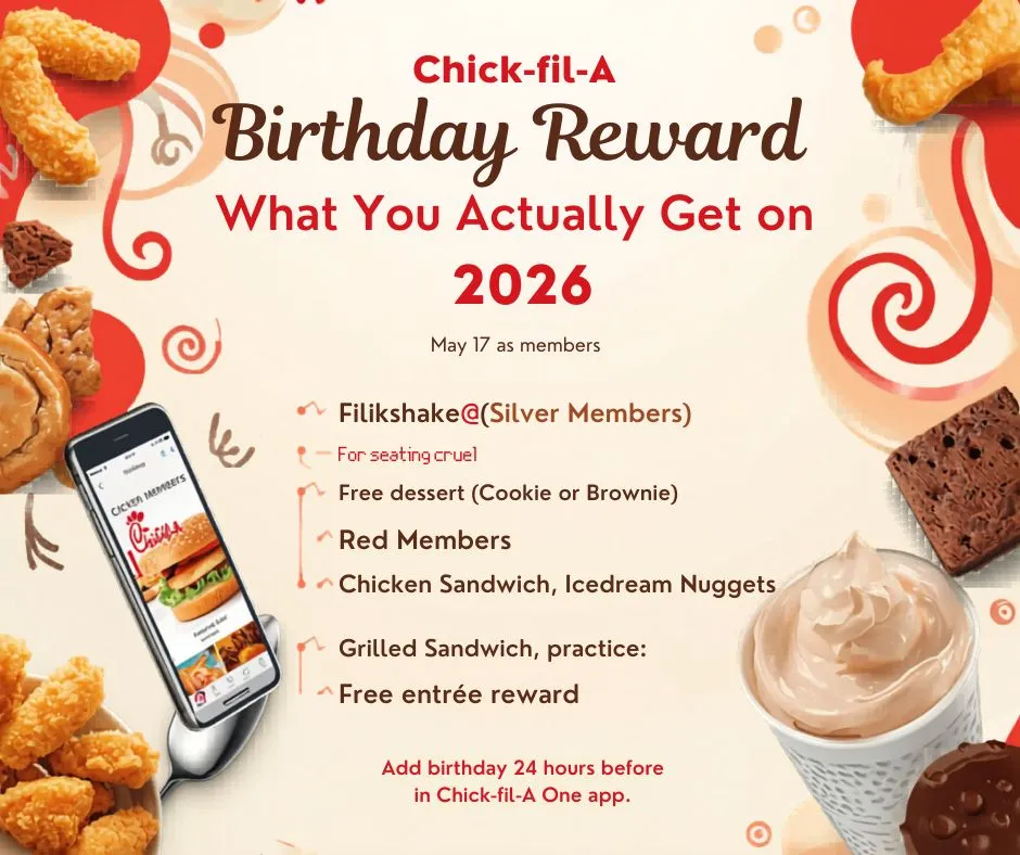 Chick-fil-A Birthday Reward 2026 Reward