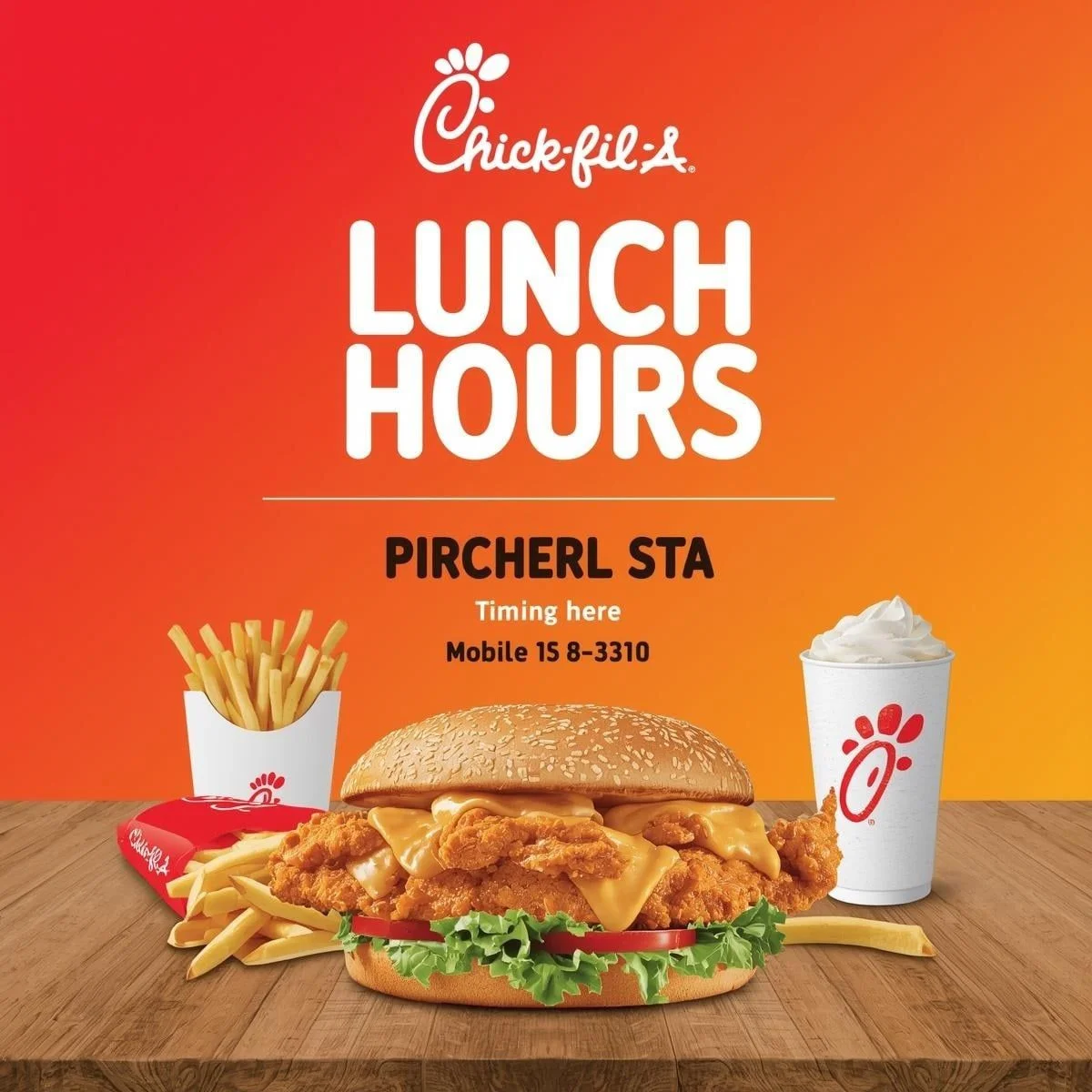 Chick-fil-A Lunch Hours (2)