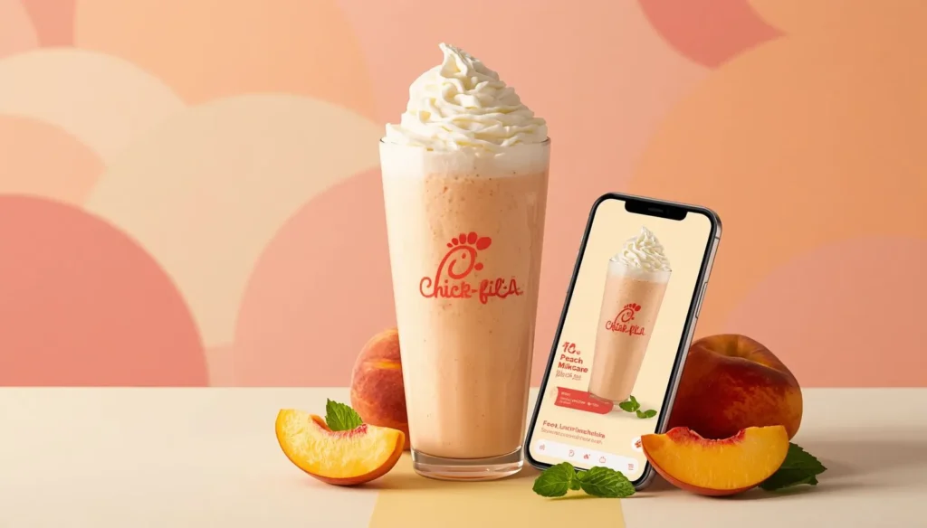 Chick-fil-A Peach Milkshake Menu