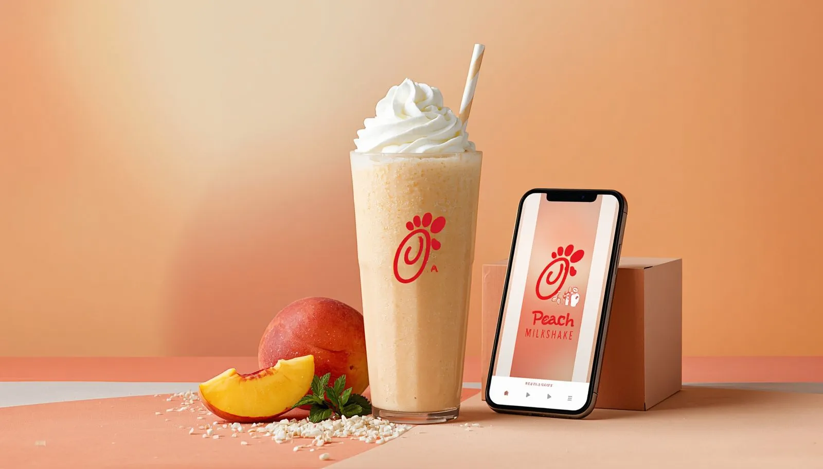 Chick-fil-A Peach Milkshake