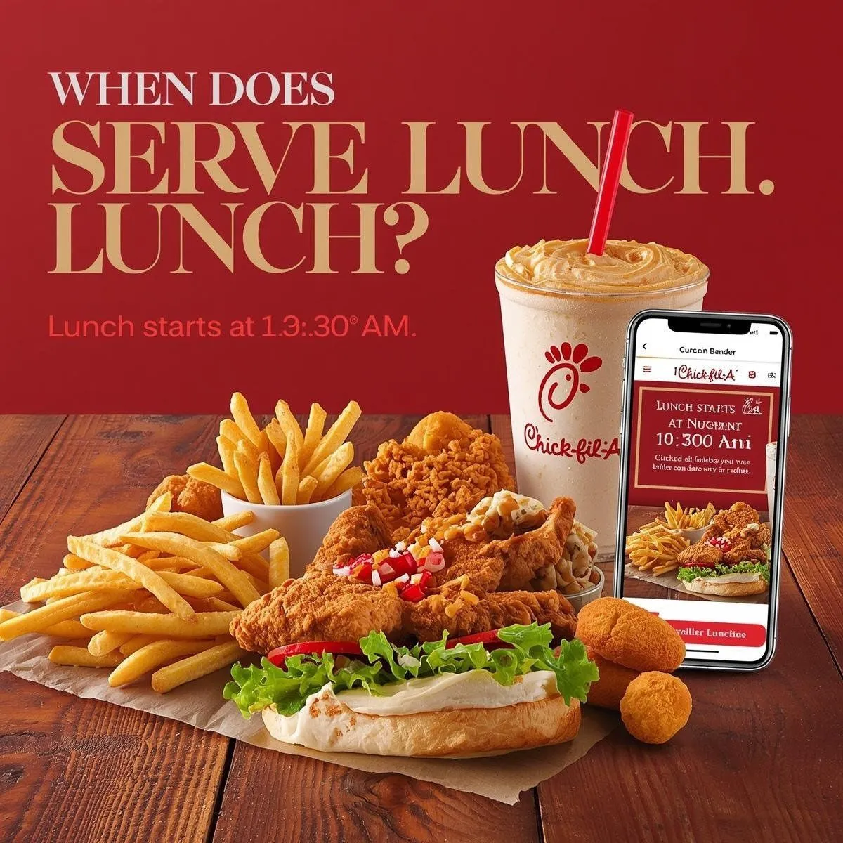 When Does Chick-fil-A Serve Lunch & Lunch Menu